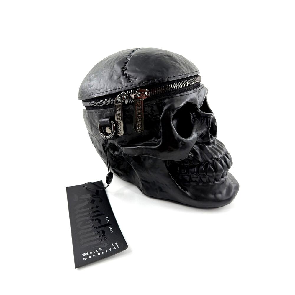 Killstar Grave Digger Skull Handbag Black